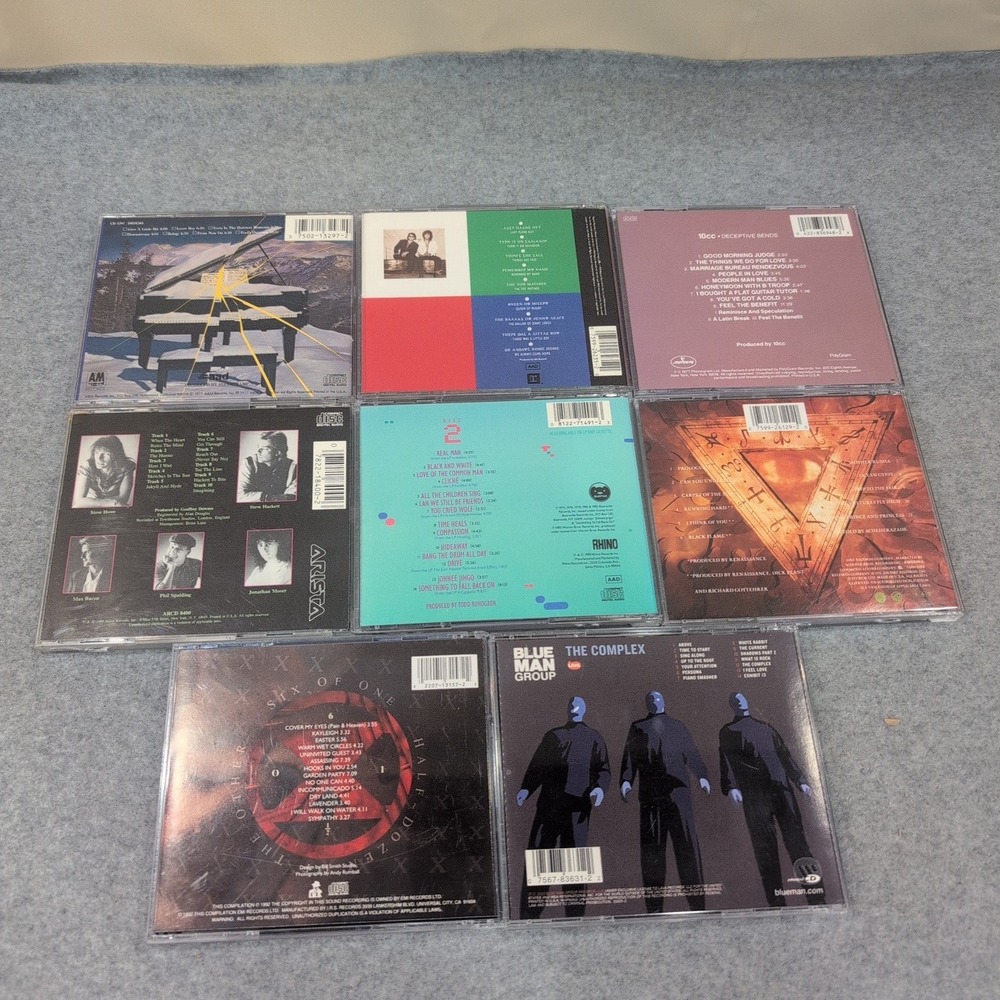 8 Art Rock Prog CD Lot Supertramp Todd Rundgren Marillion Blue Man Group GTR - Picture 2 of 2